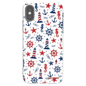 Picasee husă transparentă din silicon pentru Apple iPhone X/XS - Sailor Vibes