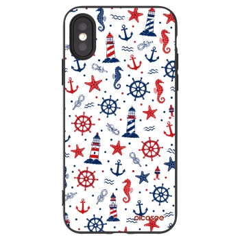 Picasee husă neagră din silicon pentru Apple iPhone X/XS - Sailor Vibes