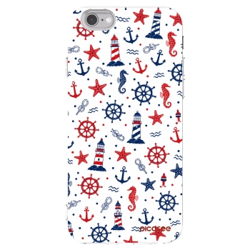 Picasee husă transparentă din silicon pentru Apple iPhone 6/6S - Sailor Vibes
