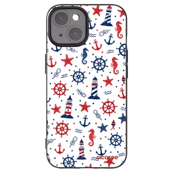 Picasee husă neagră din silicon pentru Apple iPhone 15 - Sailor Vibes
