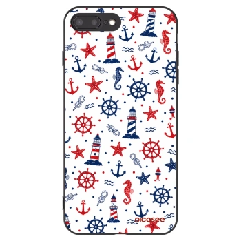 Picasee husă neagră din silicon pentru Apple iPhone 7 Plus - Sailor Vibes