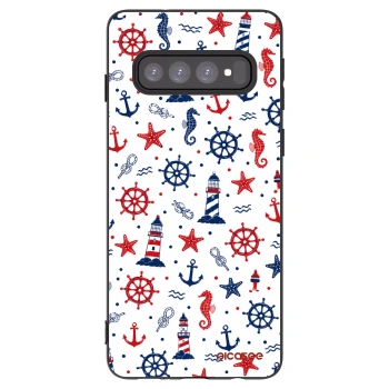 Picasee husă neagră din silicon pentru Samsung Galaxy S10 G973 - Sailor Vibes
