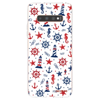 Picasee husă transparentă din silicon pentru Samsung Galaxy S10 Plus G975 - Sailor Vibes