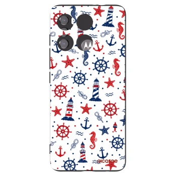 Picasee husă neagră din silicon pentru Motorola Edge 60 5G - Sailor Vibes