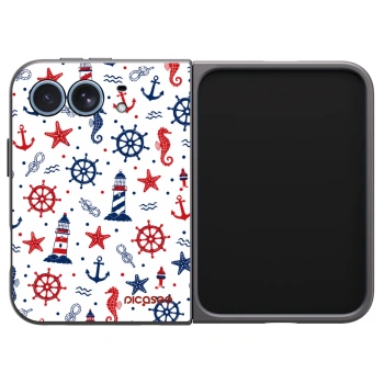 Picasee husă neagră din silicon pentru Apple iPhone Duo - Sailor Vibes