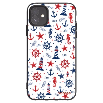 Picasee husă neagră din silicon pentru Apple iPhone 11 - Sailor Vibes