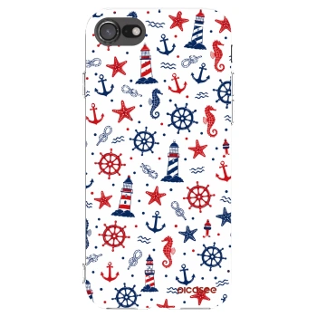 Picasee husă transparentă din silicon pentru Apple iPhone 8 - Sailor Vibes