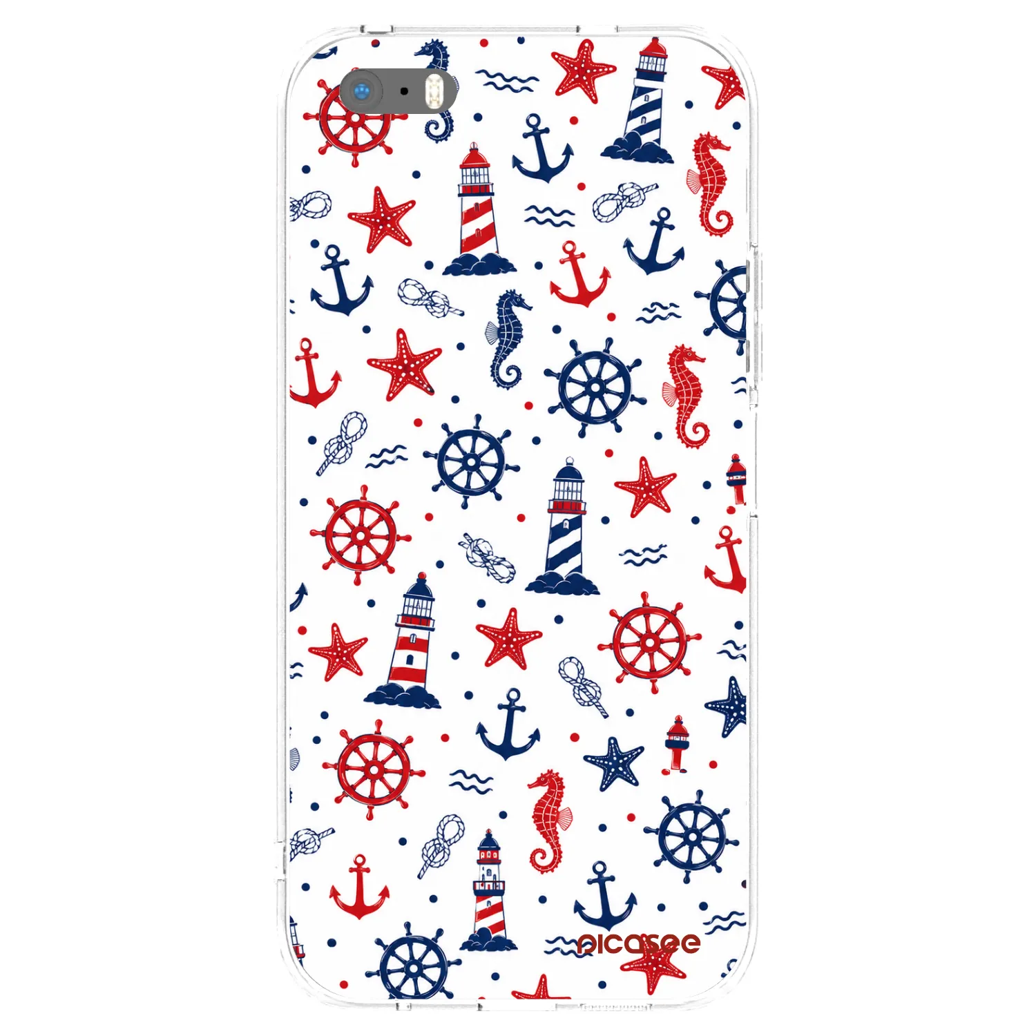 Picasee husă transparentă din silicon pentru Apple iPhone 5/5S/SE - Sailor Vibes
