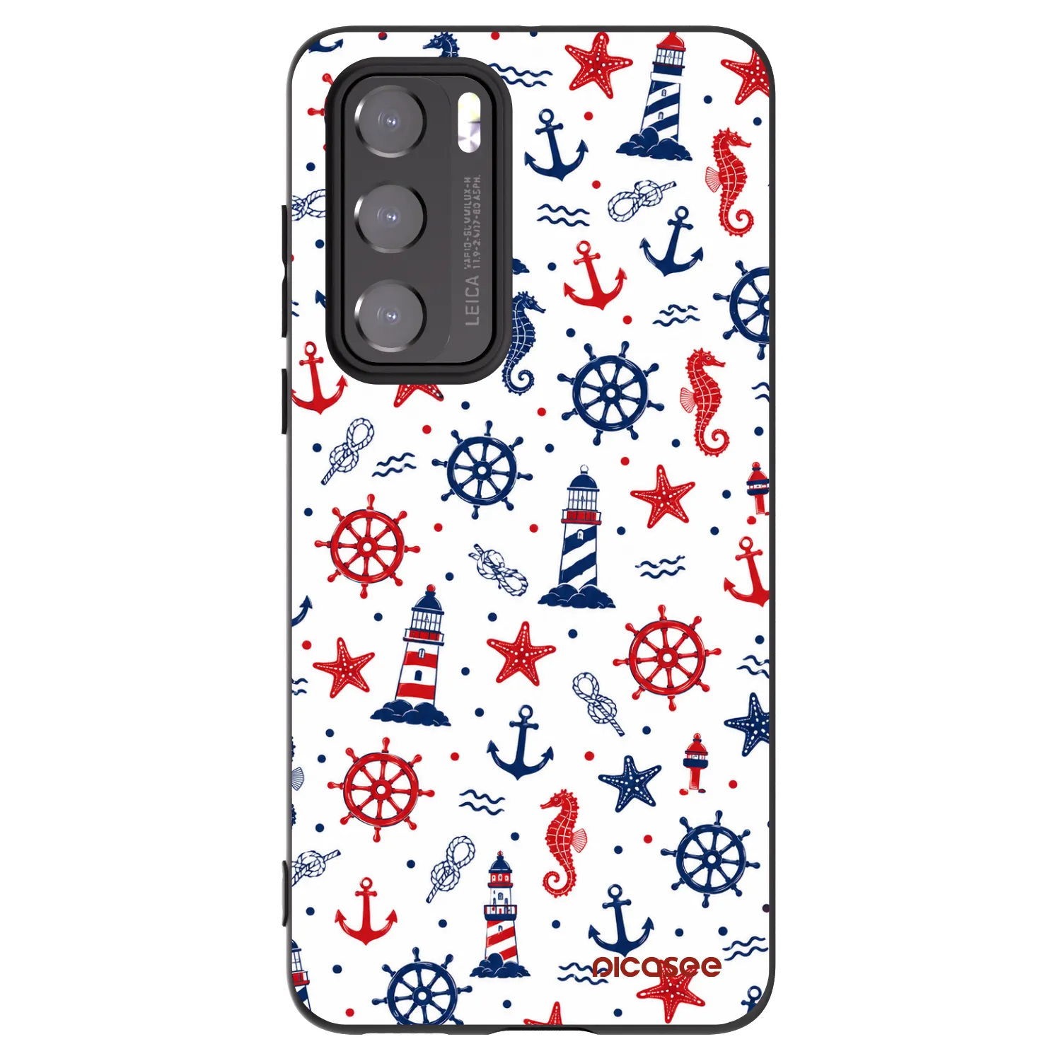 Picasee husă neagră din silicon pentru Huawei P40 - Sailor Vibes