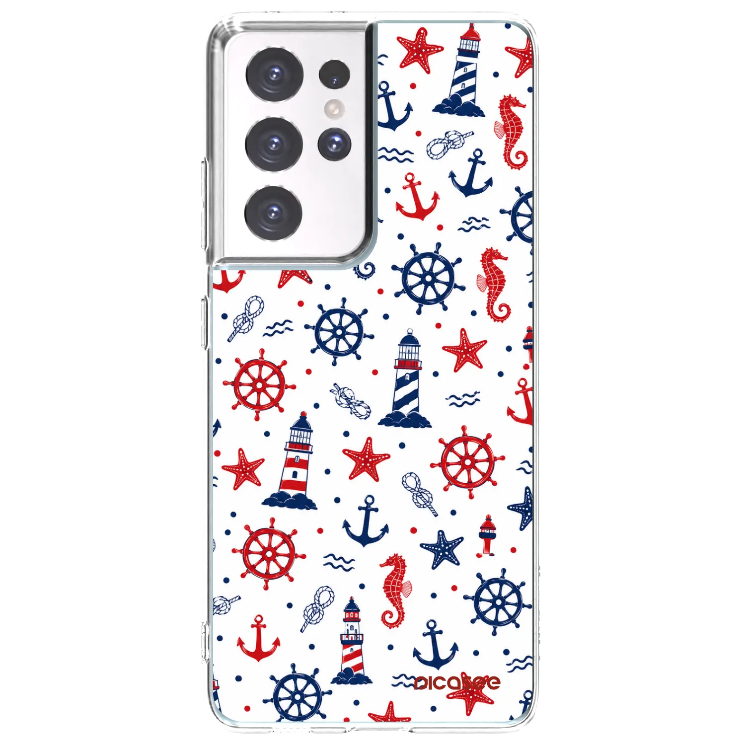 Picasee husă transparentă din silicon pentru Samsung Galaxy S21 Ultra 5G G998B - Sailor Vibes