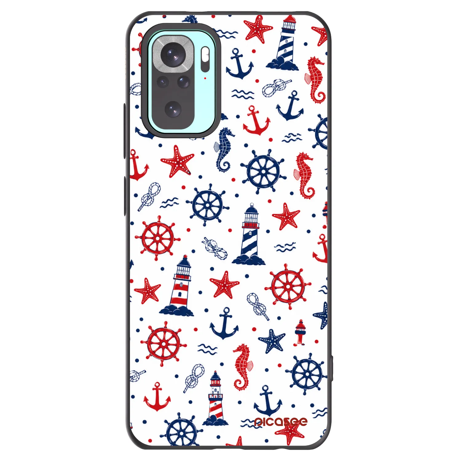 Picasee husă neagră din silicon pentru Xiaomi Redmi Note 10 Pro - Sailor Vibes