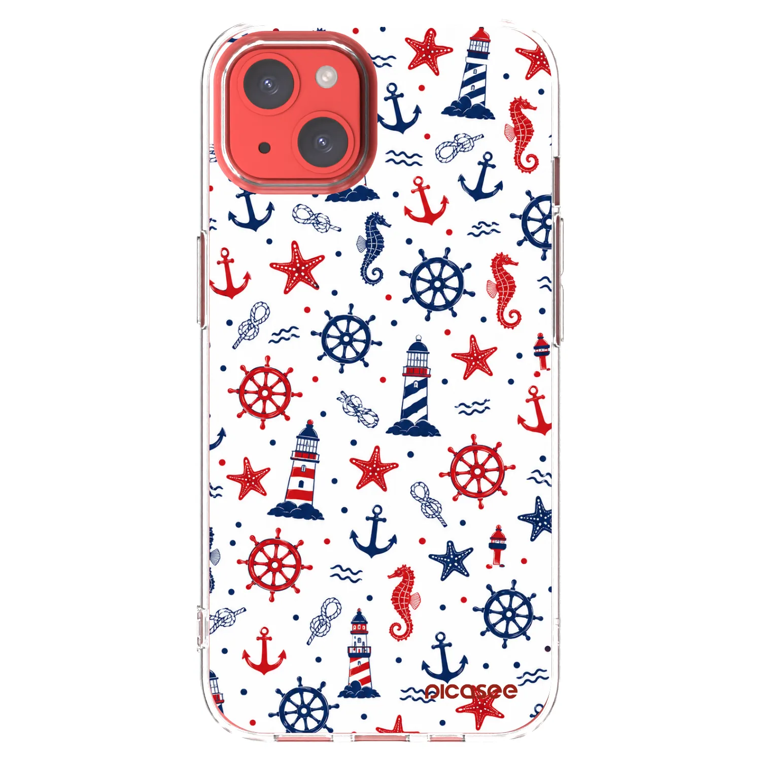 Picasee husă transparentă din silicon pentru Apple iPhone 13 - Sailor Vibes