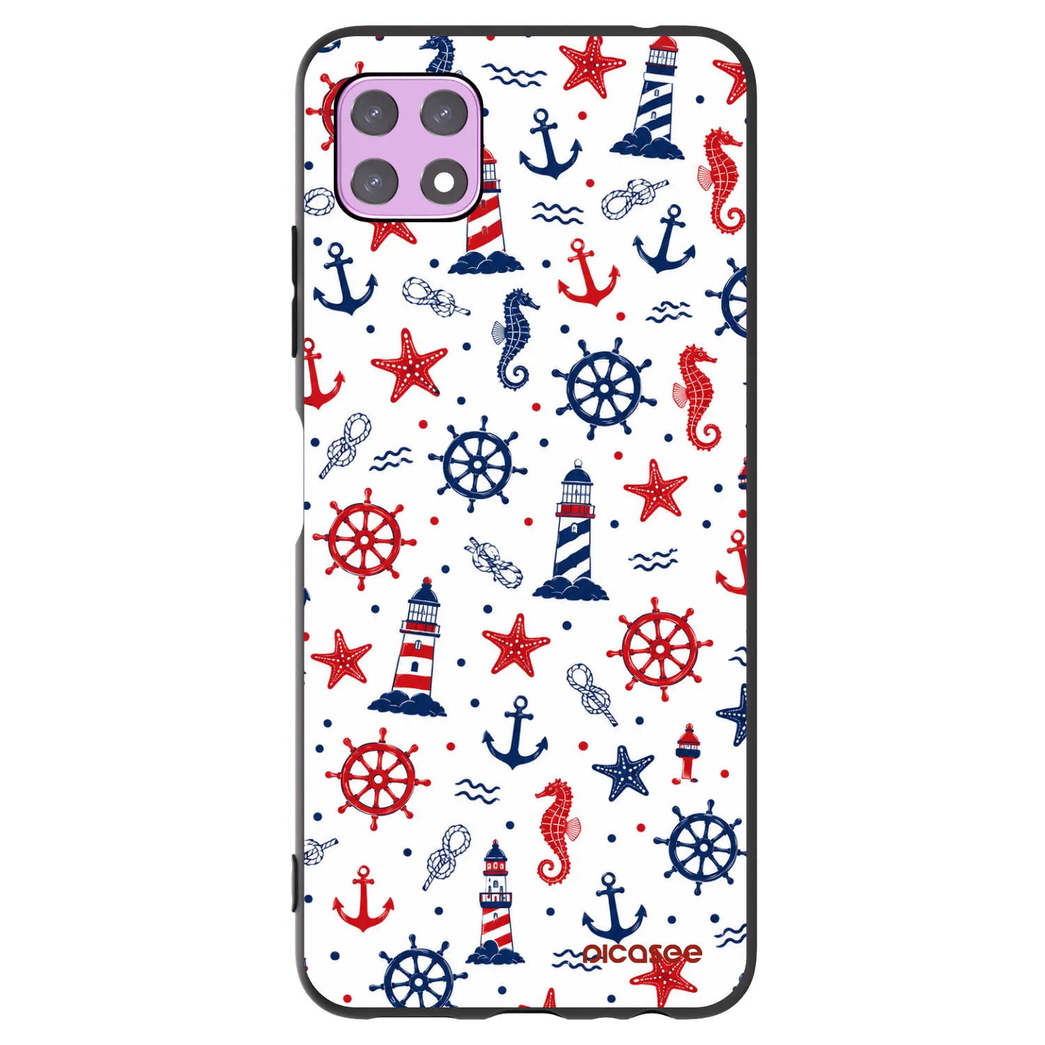Picasee husă neagră din silicon pentru Samsung Galaxy A22 A226B 5G - Sailor Vibes