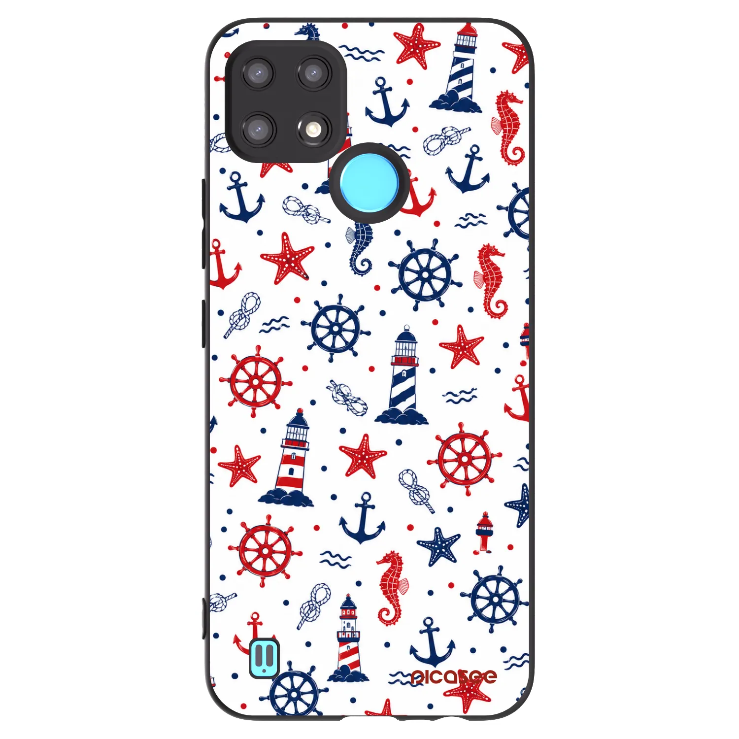 Picasee husă neagră din silicon pentru Realme C21 - Sailor Vibes