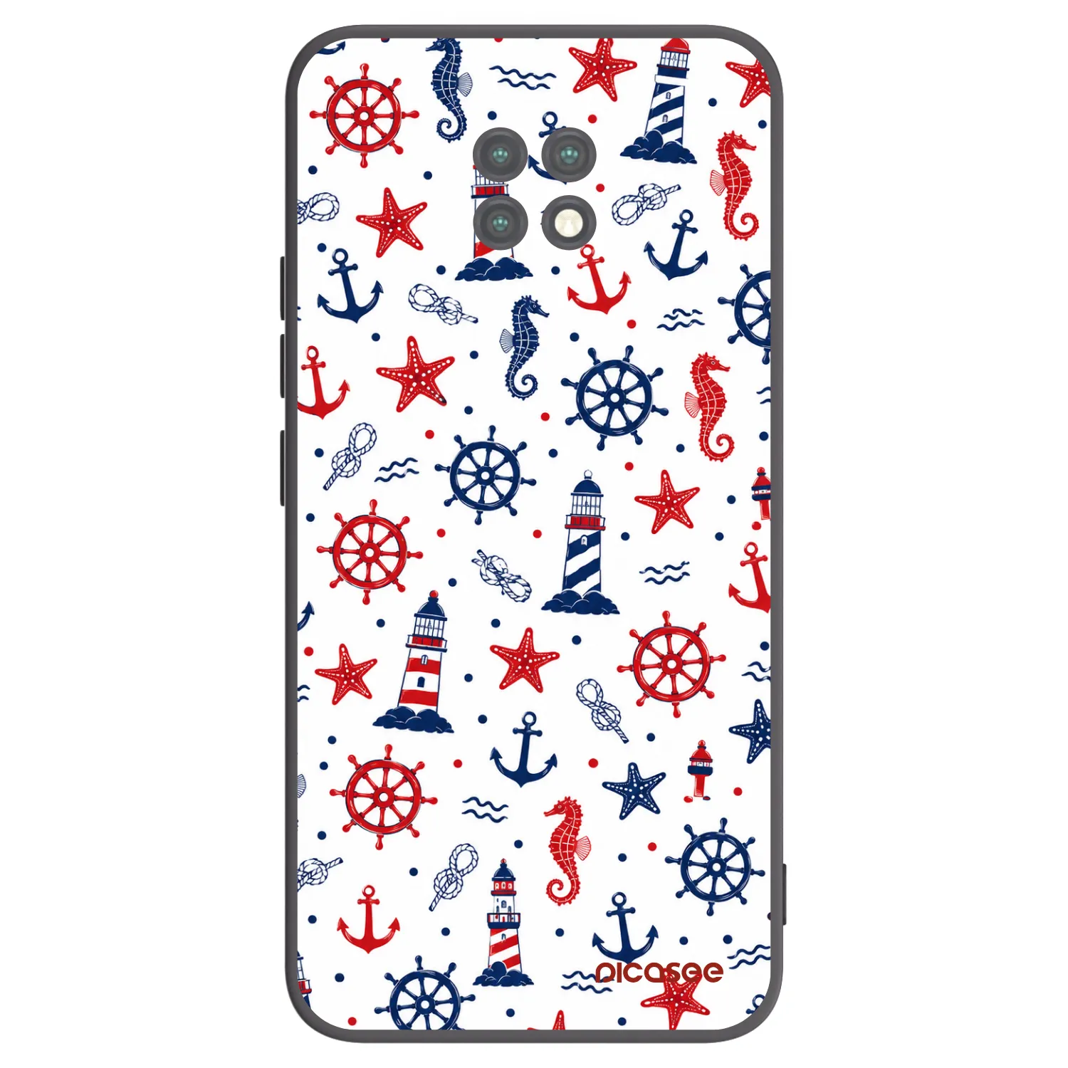 Picasee husă neagră din silicon pentru Xiaomi Redmi Note 9T - Sailor Vibes
