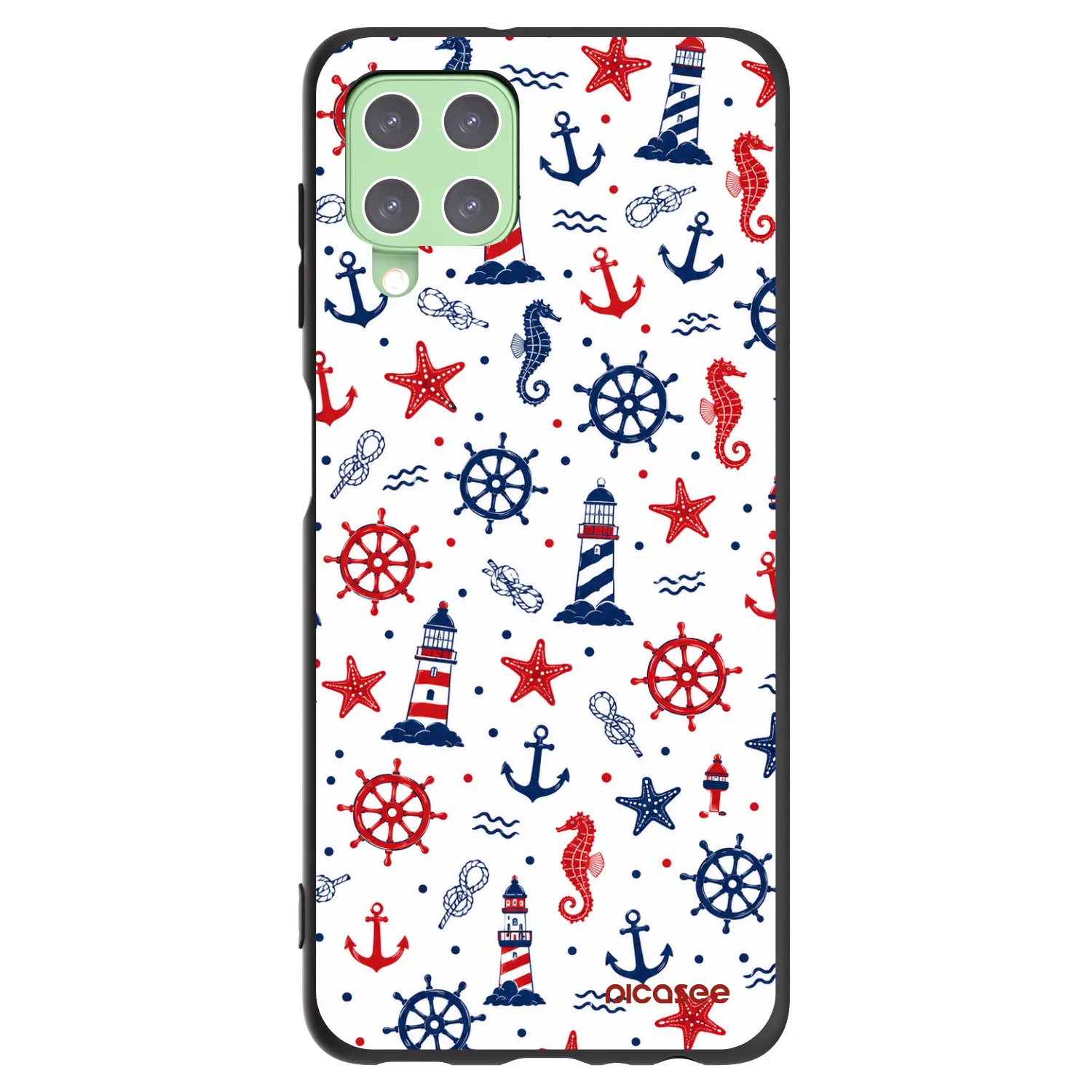Picasee husă neagră din silicon pentru Samsung Galaxy A22 A225F 4G - Sailor Vibes