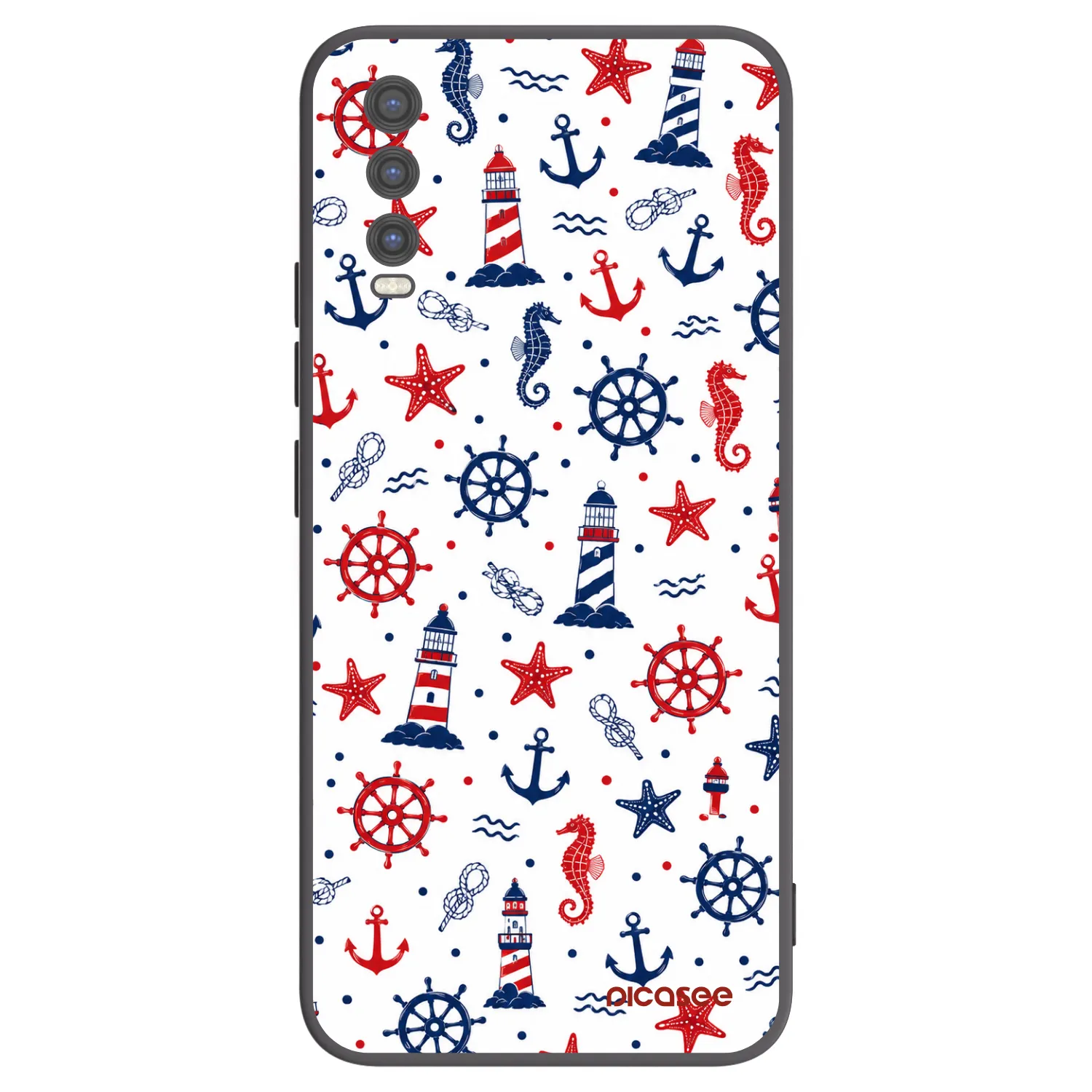 Picasee husă neagră din silicon pentru Vivo Y20s - Sailor Vibes