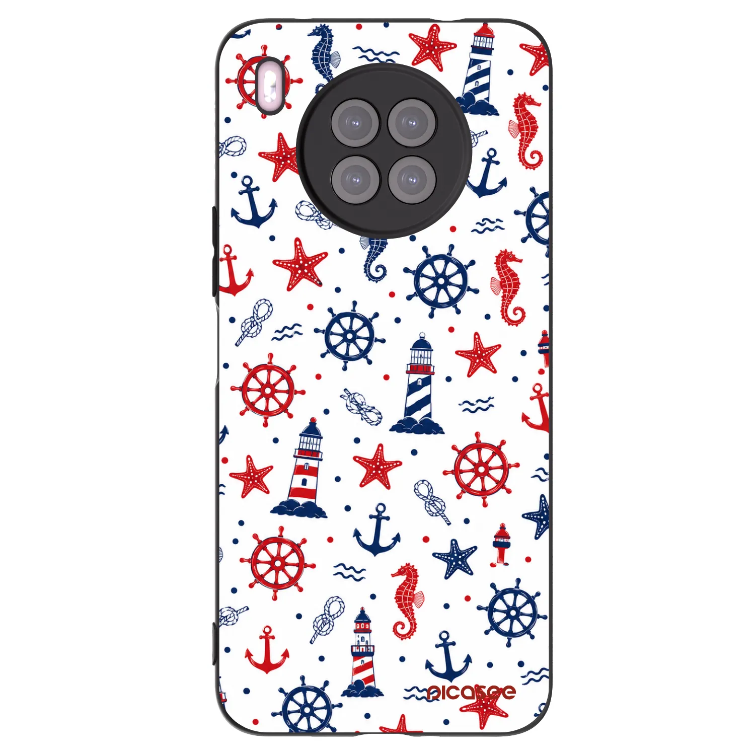 Picasee husă neagră din silicon pentru Huawei Nova 8i - Sailor Vibes