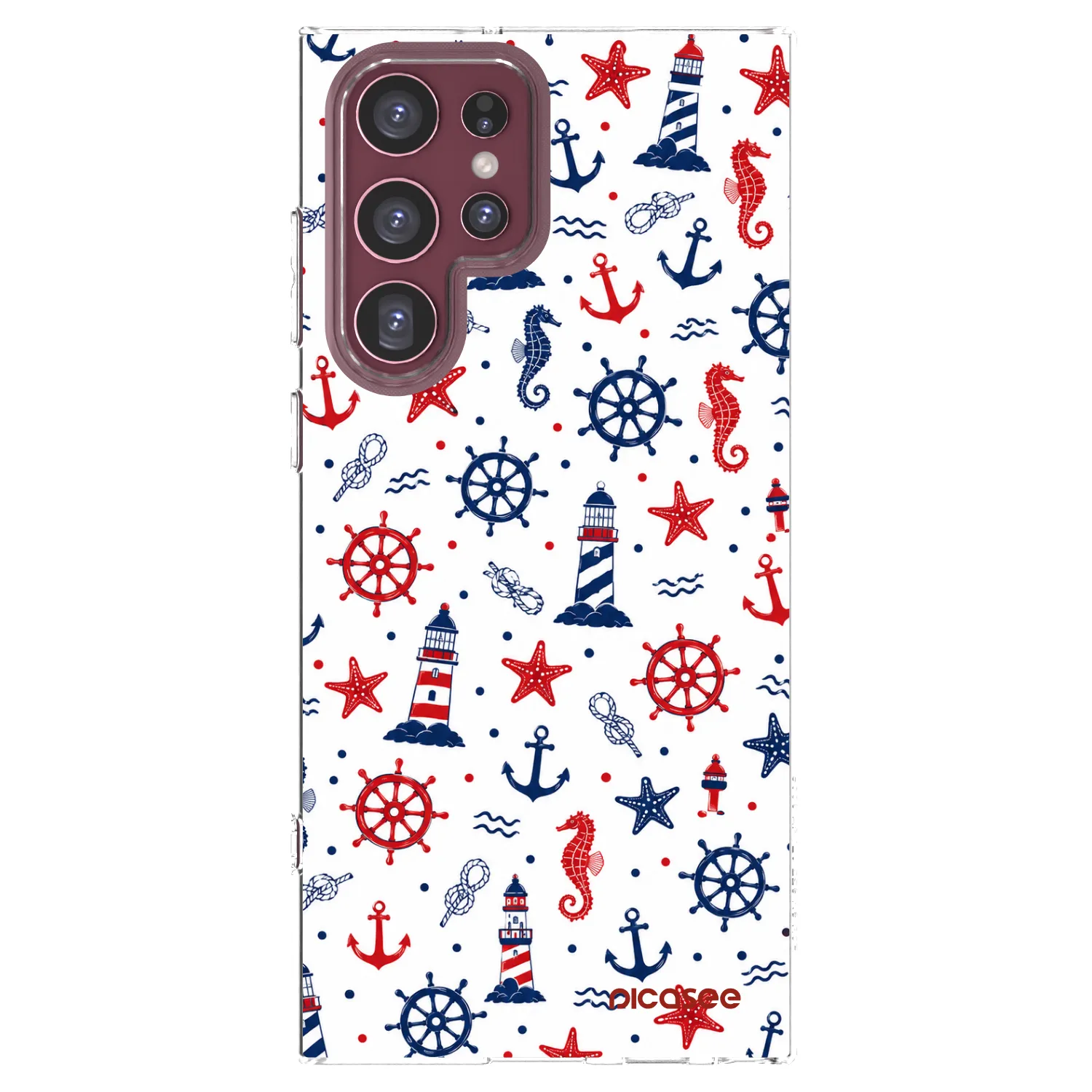 Picasee husă transparentă din silicon pentru Samsung Galaxy S22 Ultra 5G - Sailor Vibes