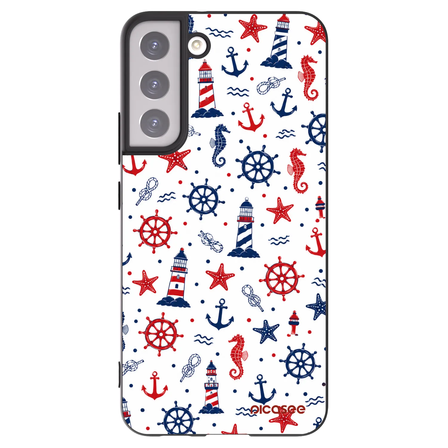 Picasee husă neagră din silicon pentru Samsung Galaxy S22+ 5G - Sailor Vibes