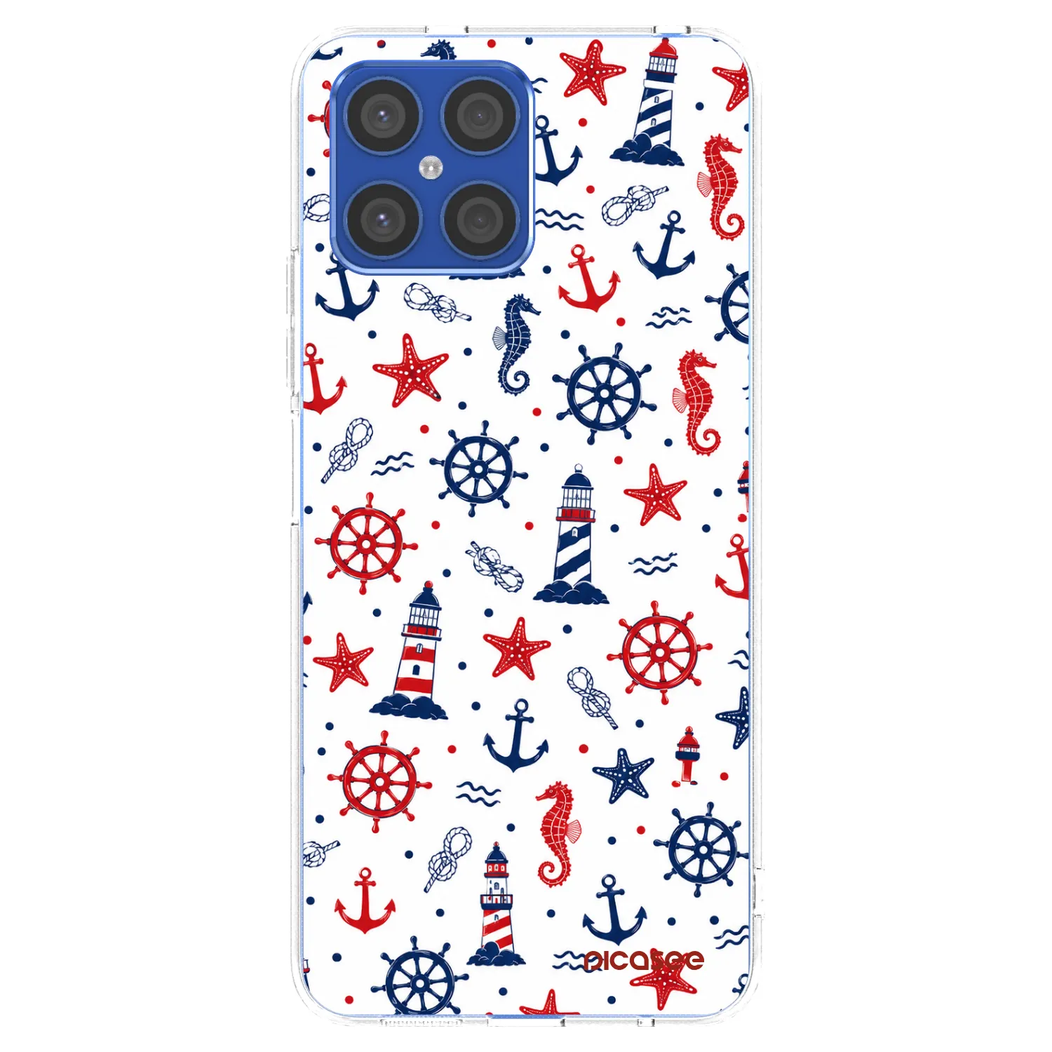 Picasee husă transparentă din silicon pentru Honor X8 4G - Sailor Vibes