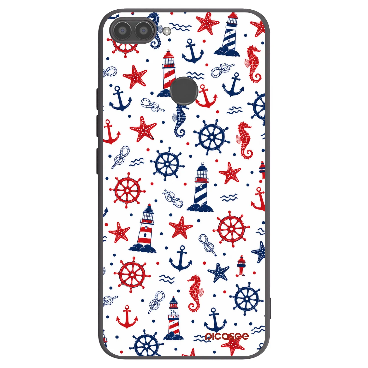 Picasee husă neagră din silicon pentru Huawei P Smart - Sailor Vibes