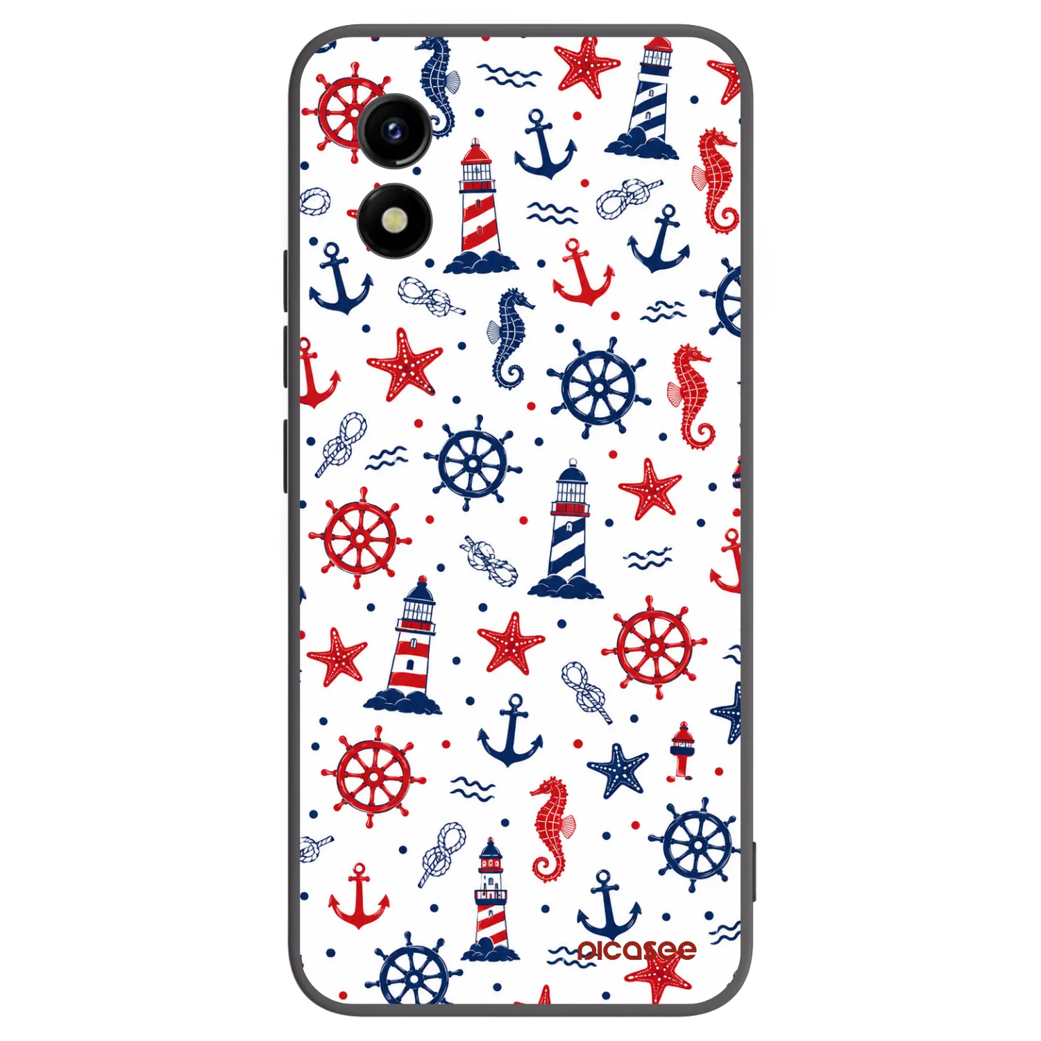 Picasee husă neagră din silicon pentru Vivo Y01 - Sailor Vibes