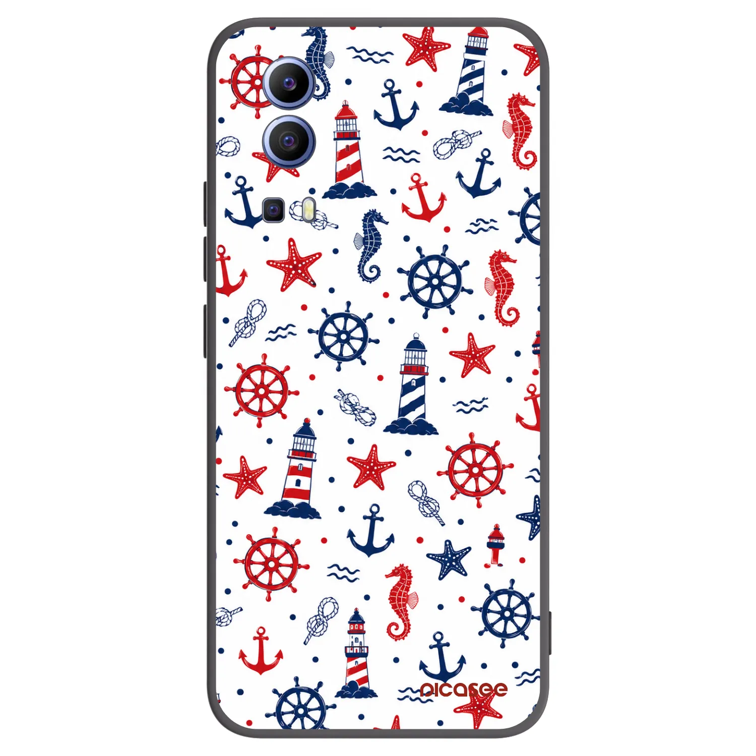 Picasee husă neagră din silicon pentru Vivo Y52 5G - Sailor Vibes