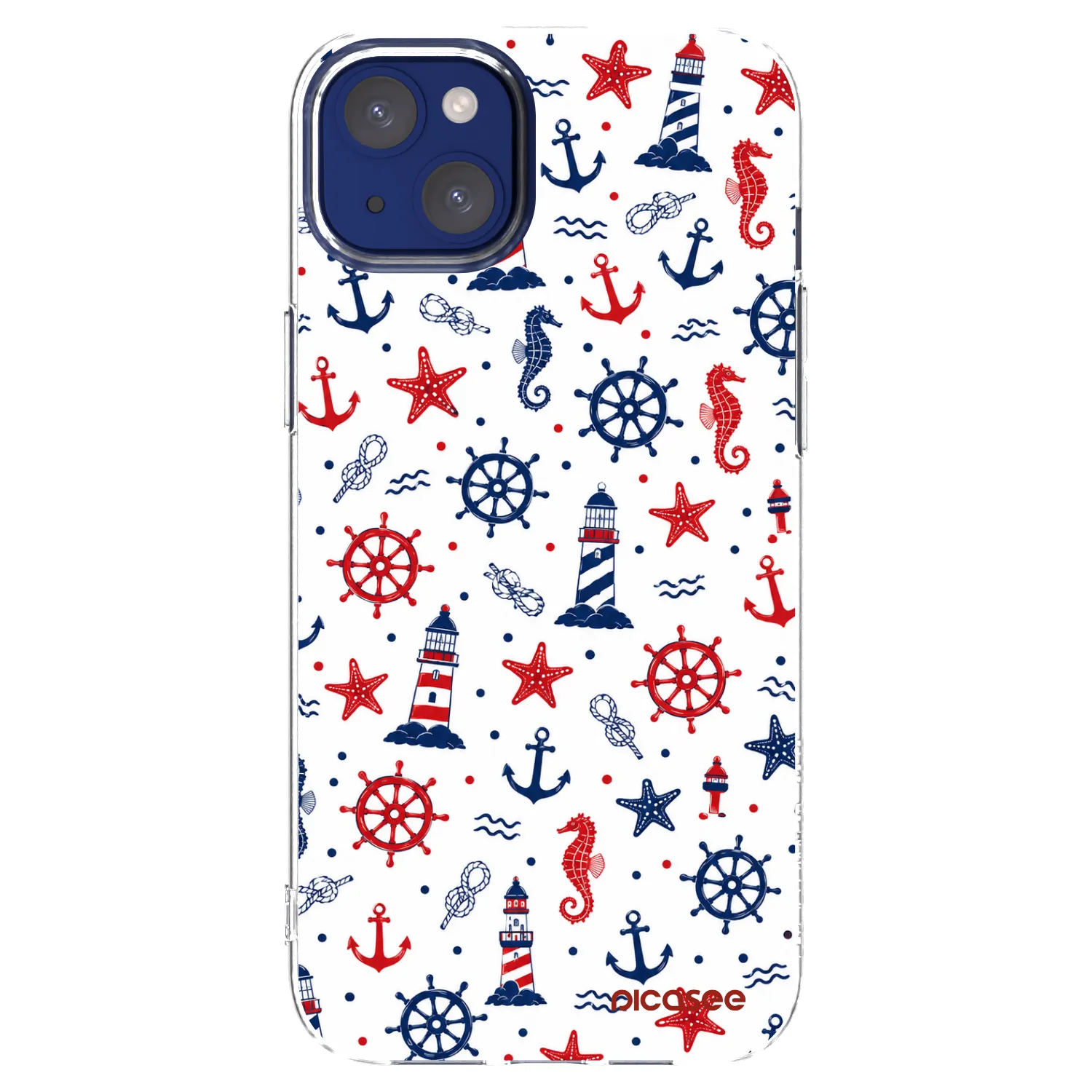 Picasee husă transparentă din silicon pentru Apple iPhone 14 Plus - Sailor Vibes