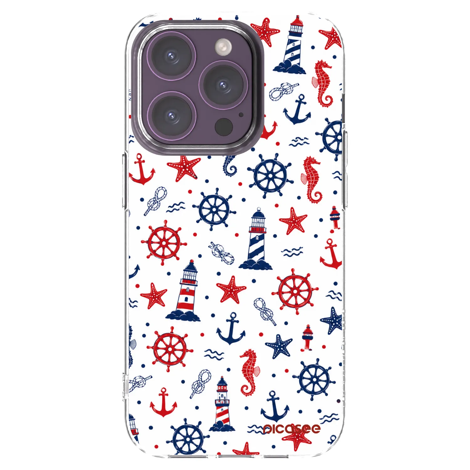 Picasee husă transparentă din silicon pentru Apple iPhone 14 Pro - Sailor Vibes