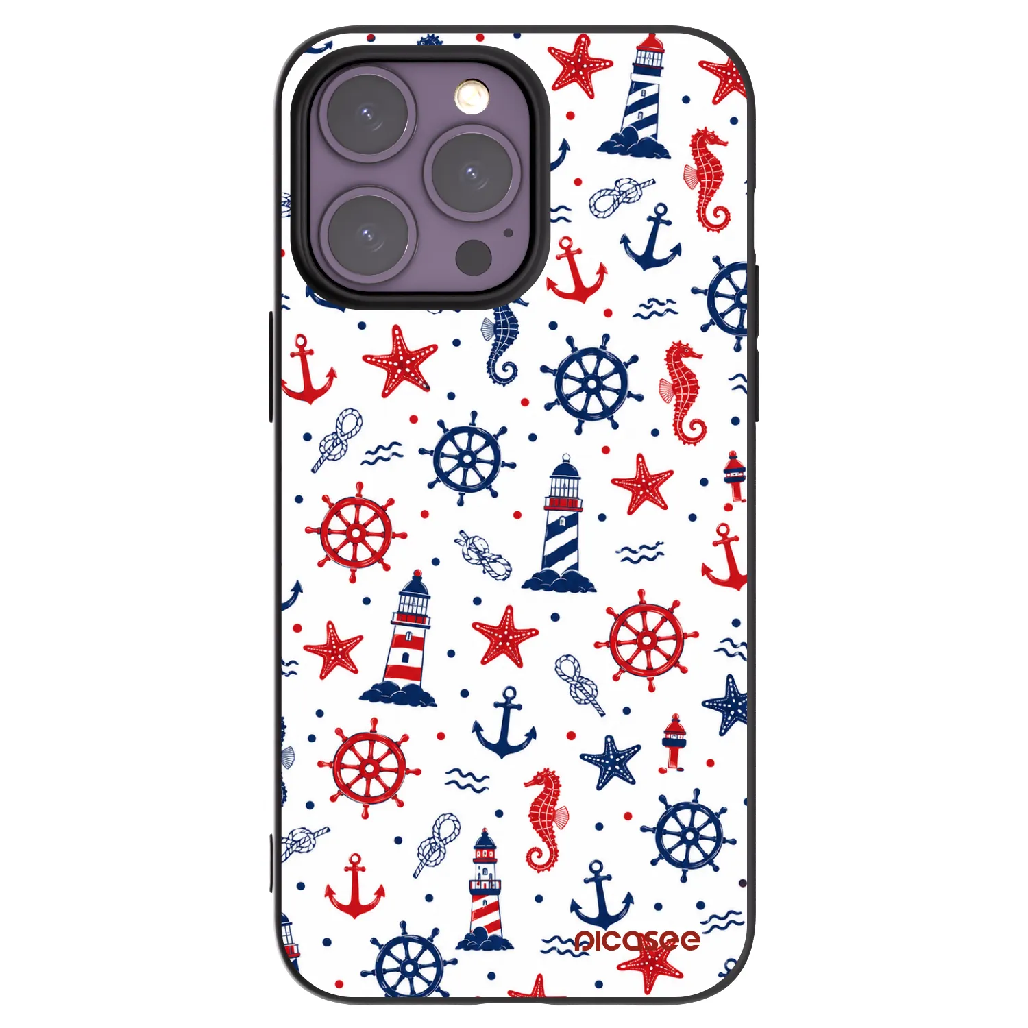 Picasee husă neagră din silicon pentru Apple iPhone 14 Pro Max - Sailor Vibes