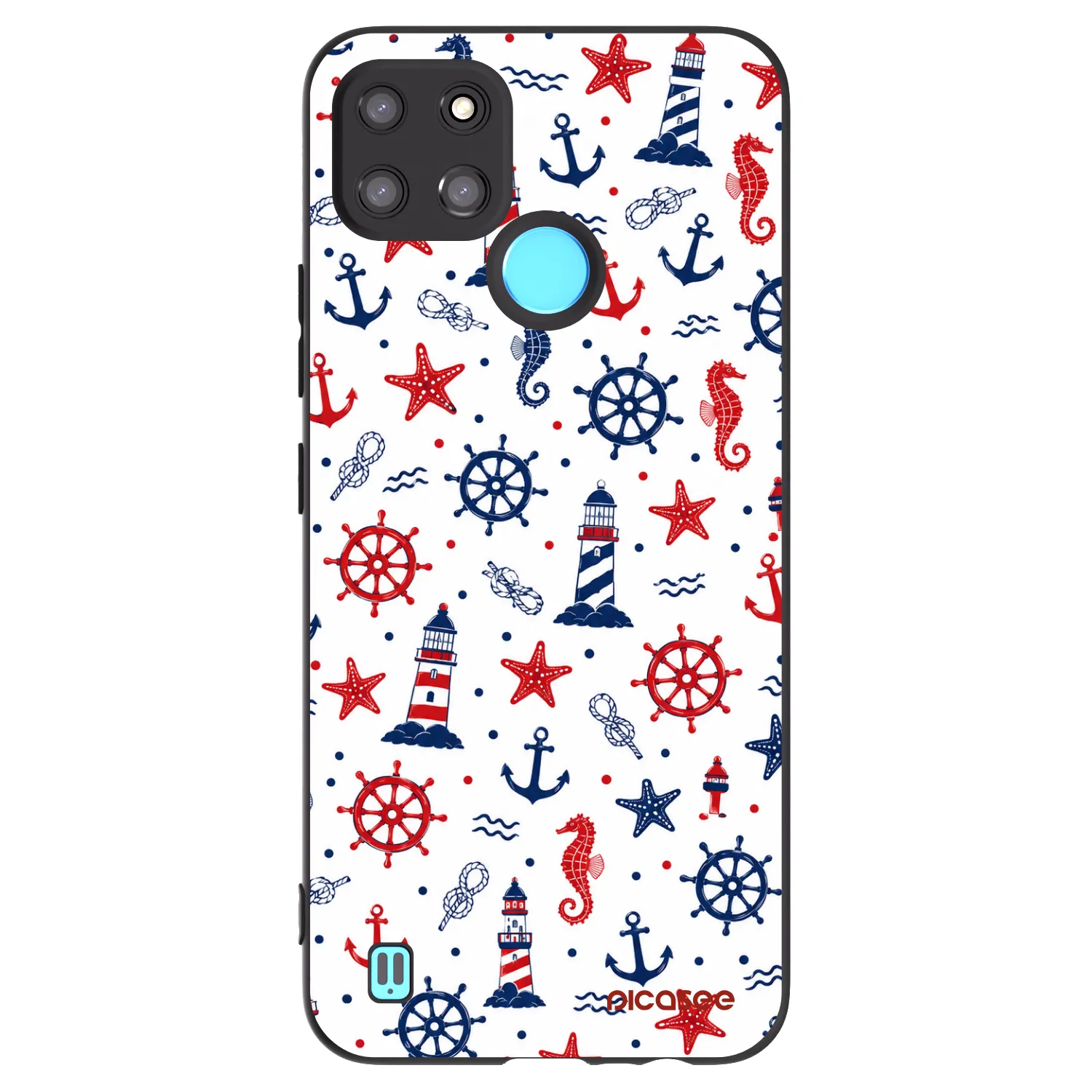 Picasee husă neagră din silicon pentru Realme C21Y - Sailor Vibes