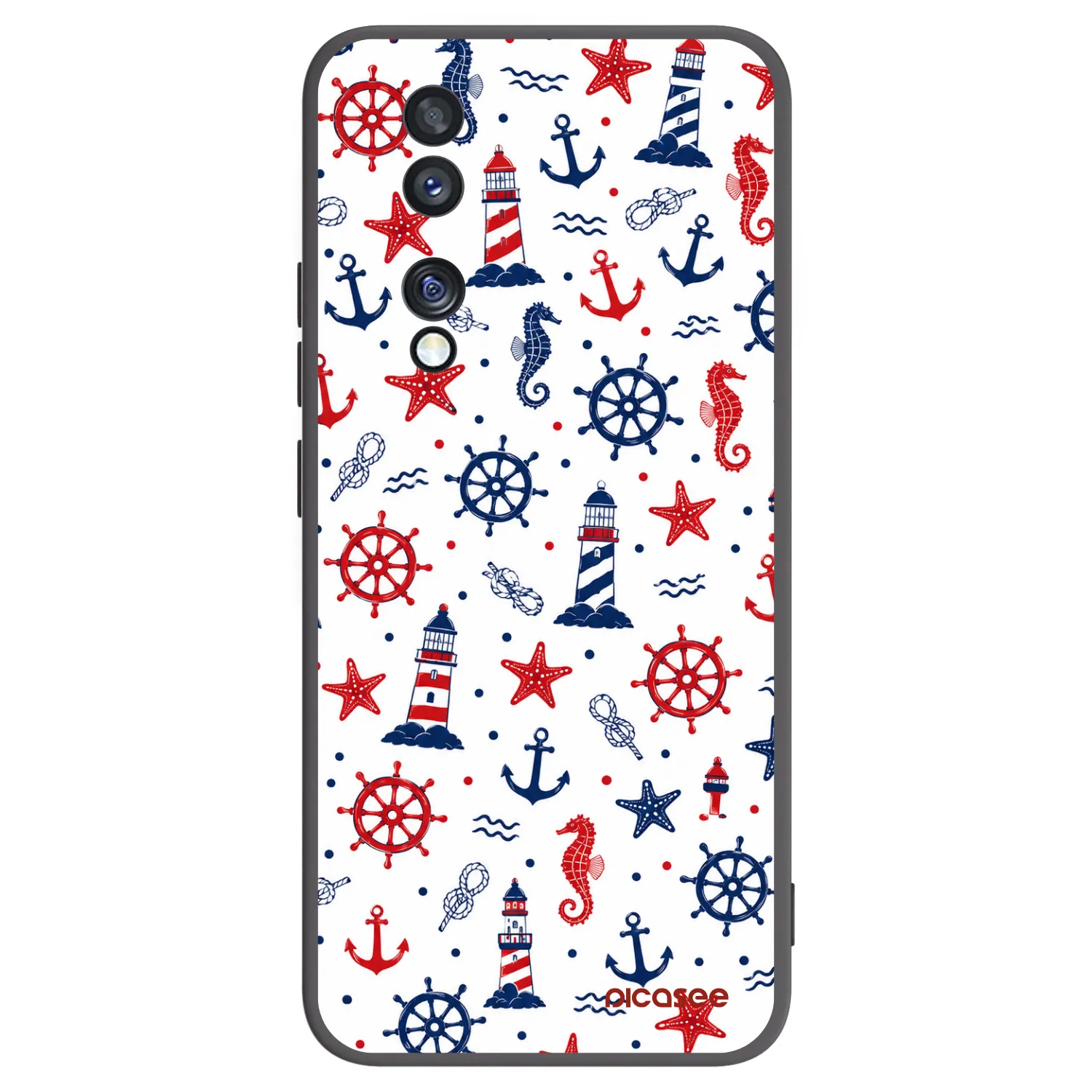 Picasee husă neagră din silicon pentru Honor 70 - Sailor Vibes