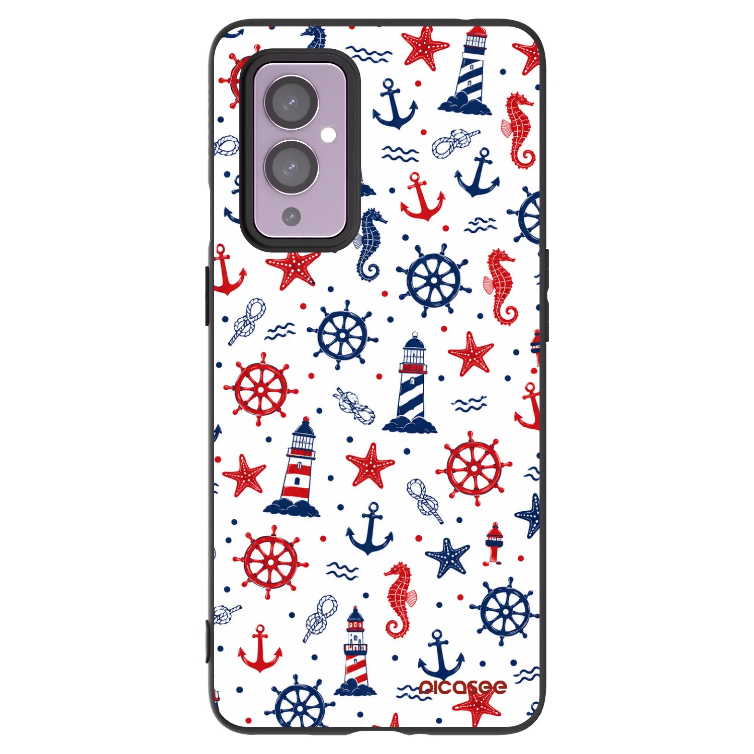 Picasee husă neagră din silicon pentru OnePlus 9 - Sailor Vibes