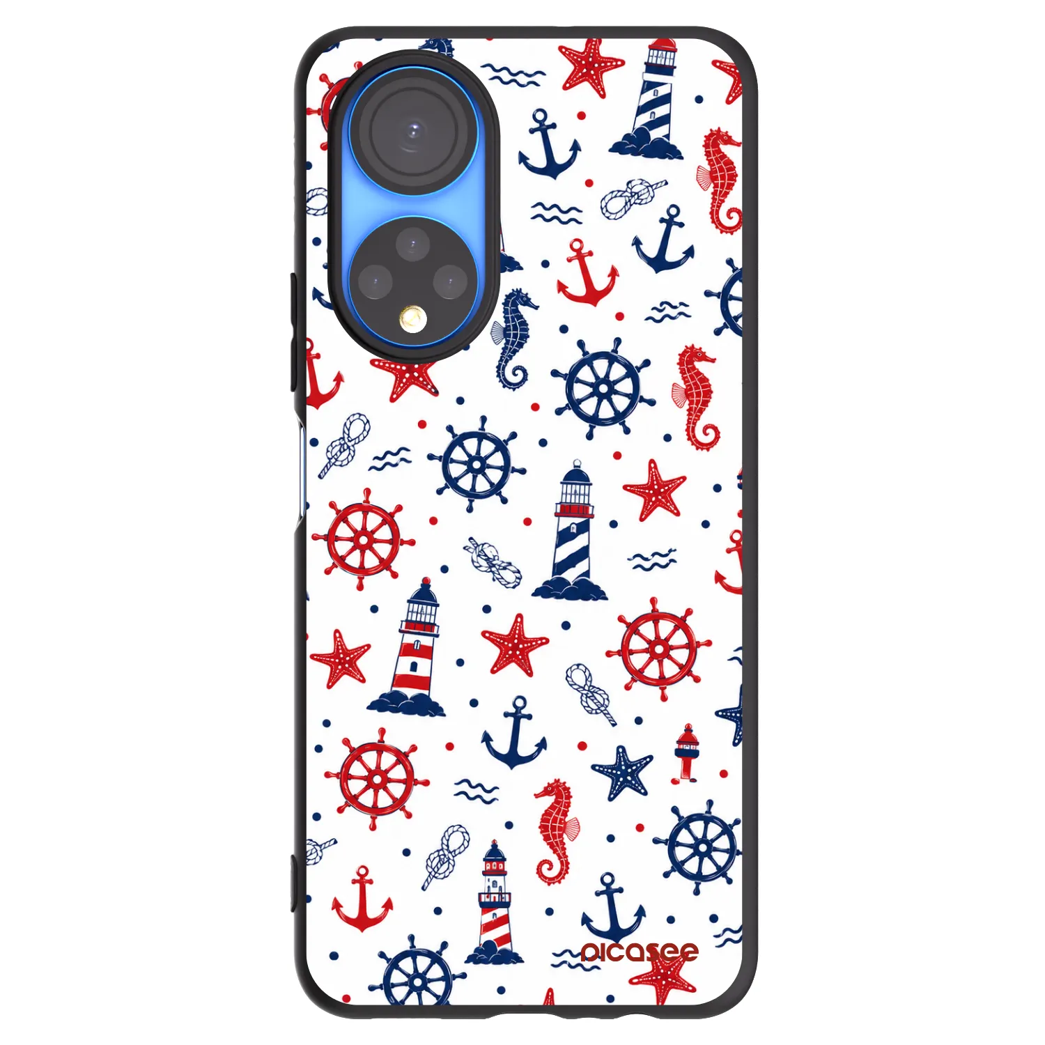 Picasee husă neagră din silicon pentru Honor X7 - Sailor Vibes