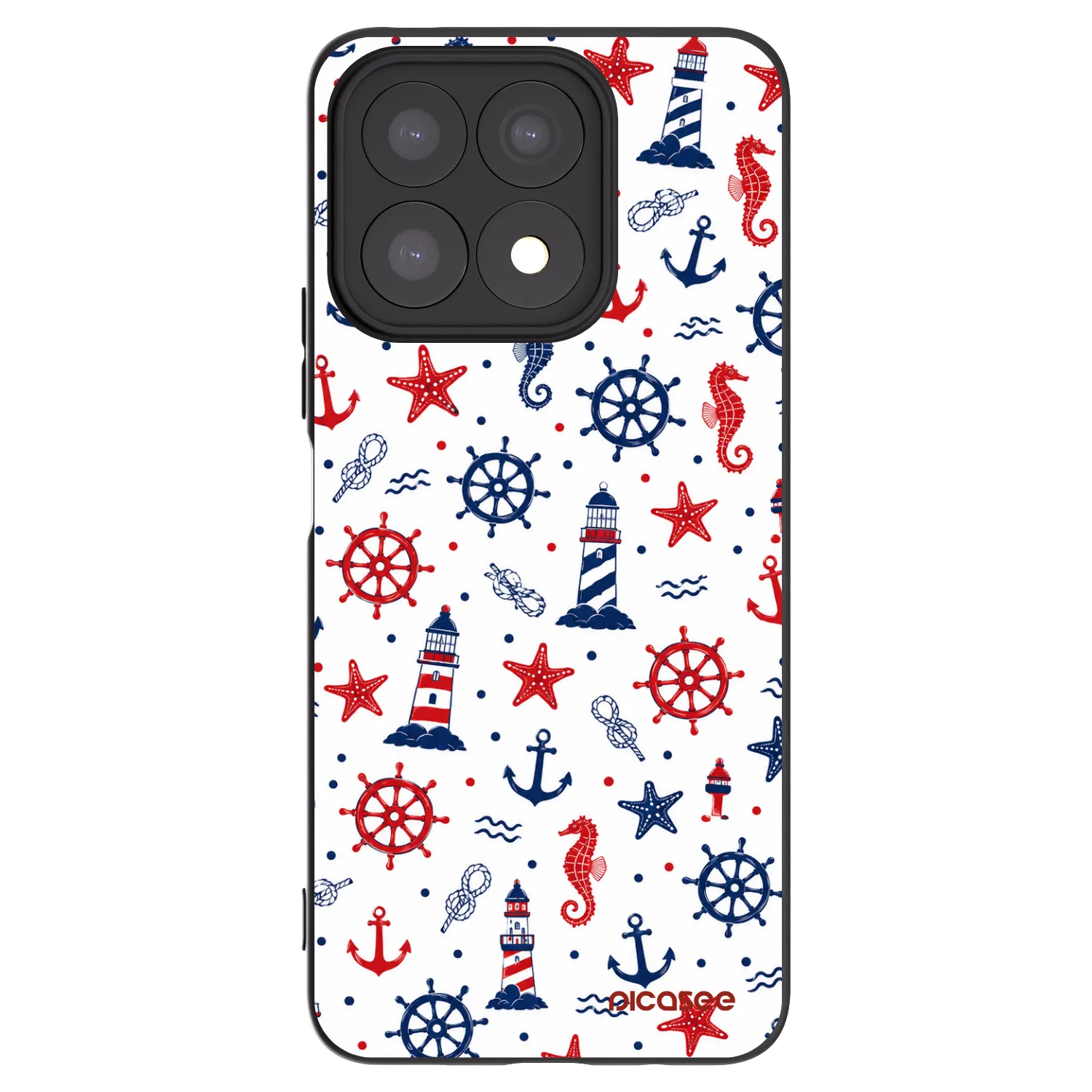 Picasee husă neagră din silicon pentru Honor X8a - Sailor Vibes