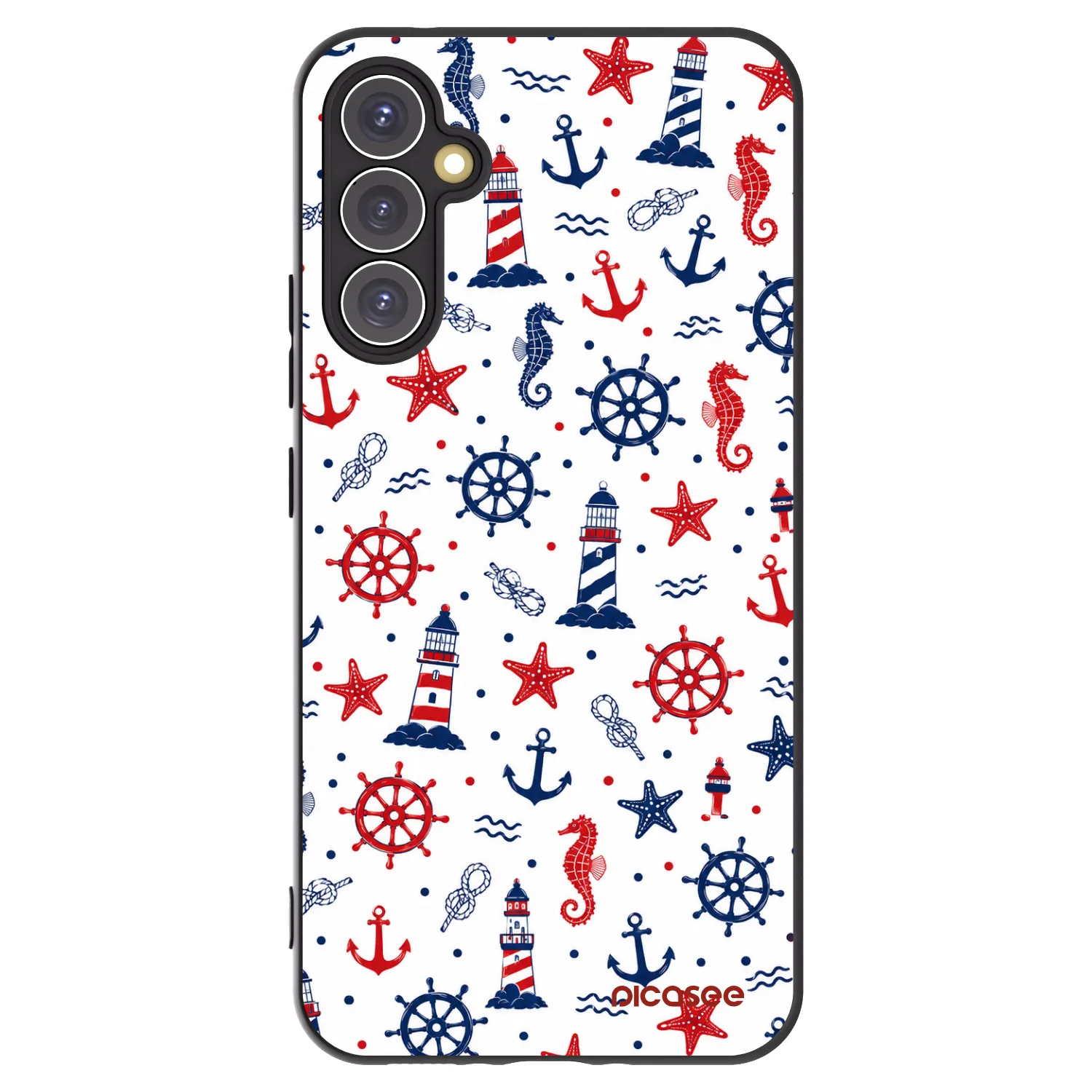 Picasee husă neagră din silicon pentru Samsung Galaxy A34 5G A346B - Sailor Vibes