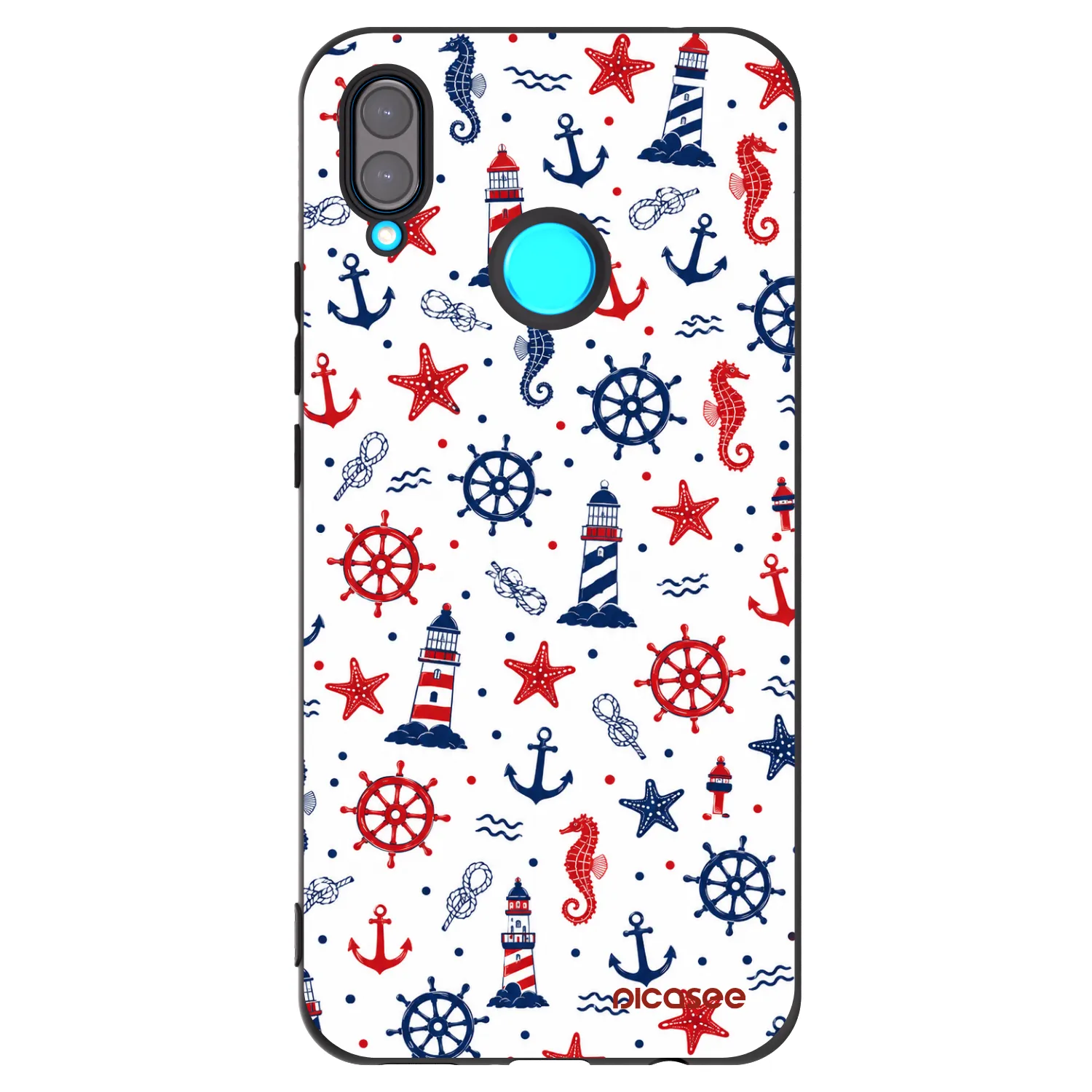 Picasee husă neagră din silicon pentru Huawei Nova 3 - Sailor Vibes