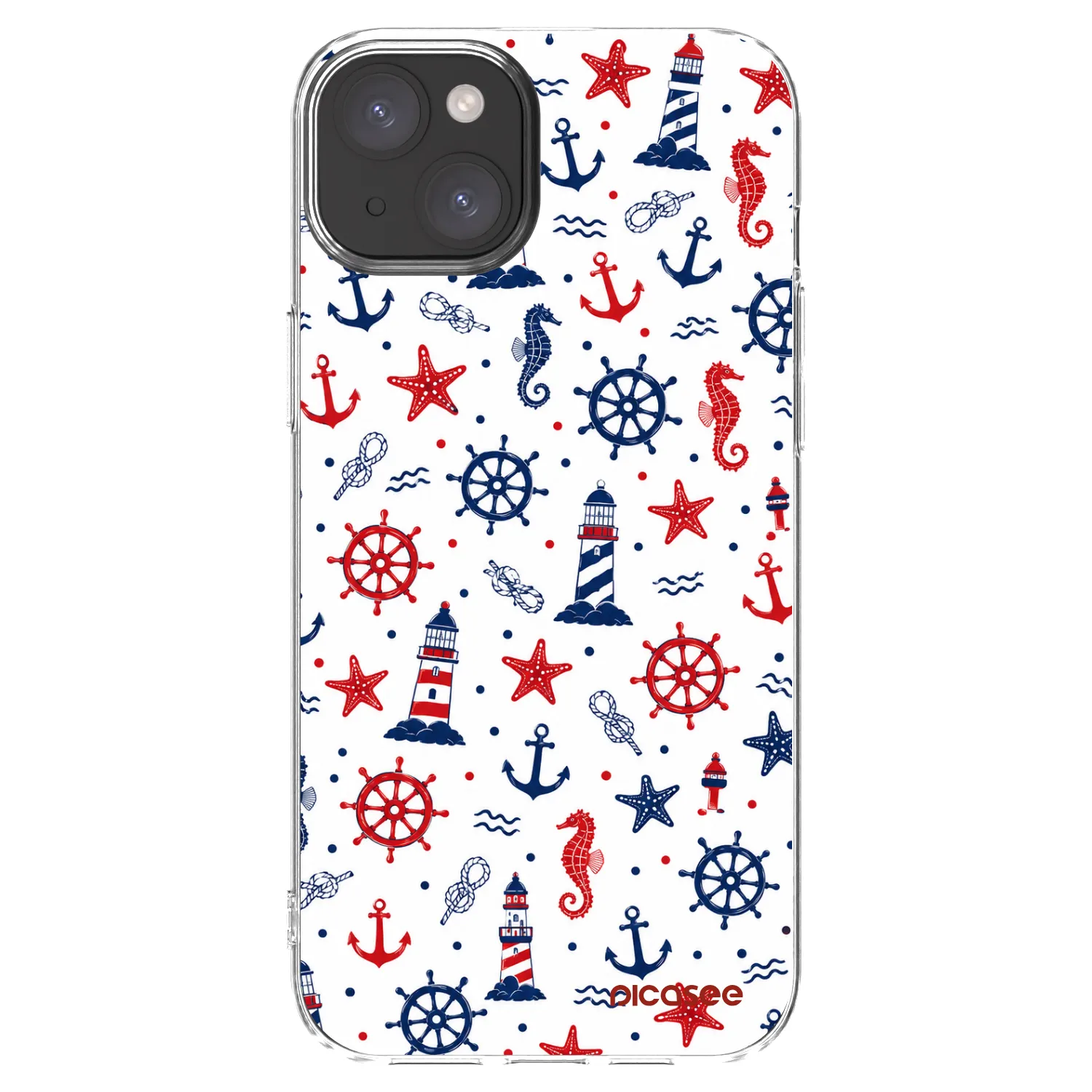 Picasee husă transparentă din silicon pentru Apple iPhone 15 Plus - Sailor Vibes