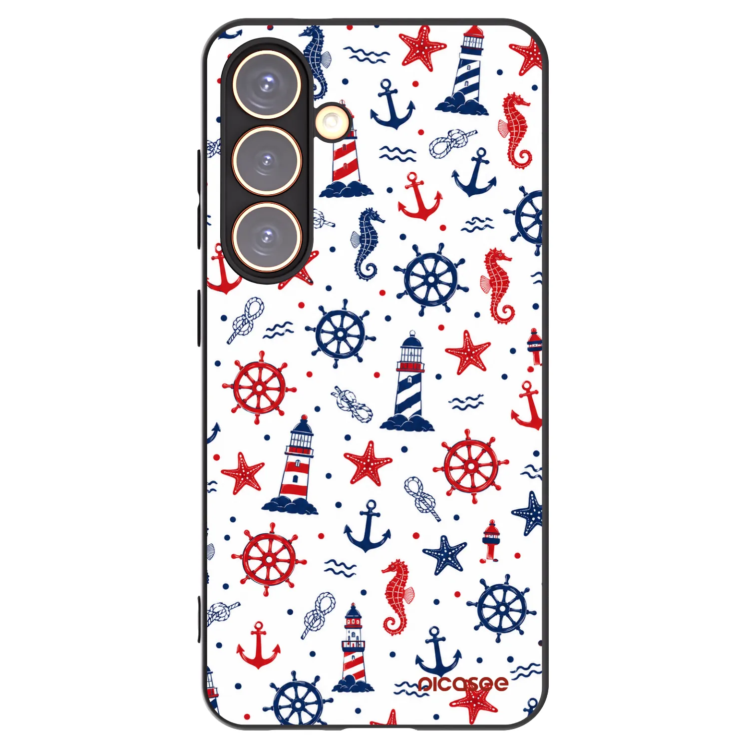 Picasee husă neagră din silicon pentru Samsung Galaxy S24 S921B 5G - Sailor Vibes