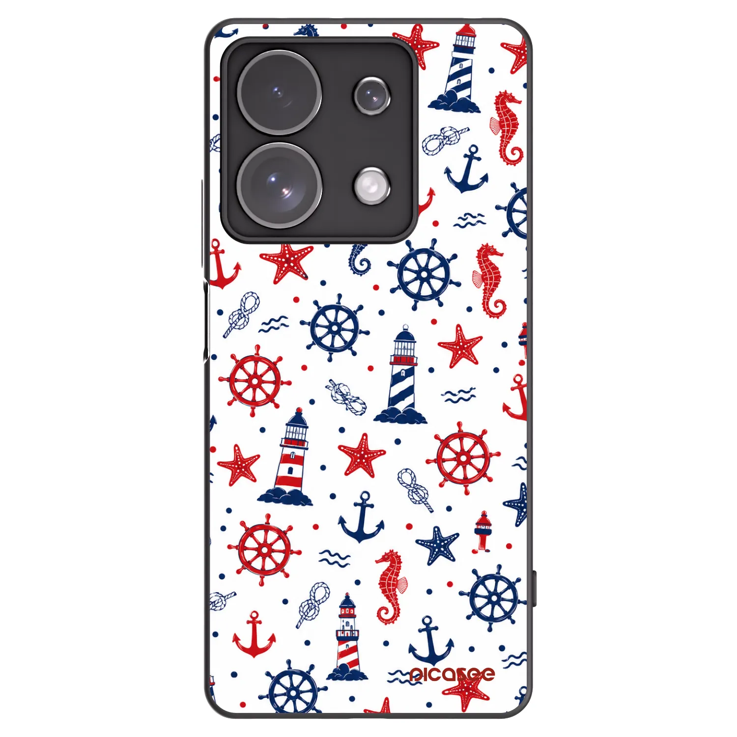 Picasee husă neagră din silicon pentru Xiaomi Redmi Note 13 Pro 4G - Sailor Vibes
