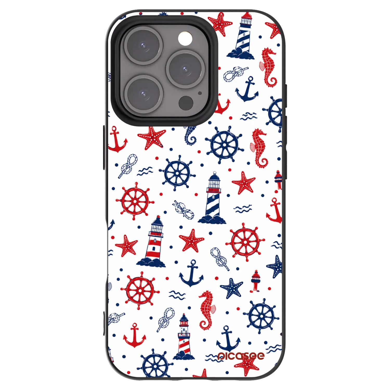 Picasee husă neagră din silicon pentru Apple iPhone 16 Pro - Sailor Vibes