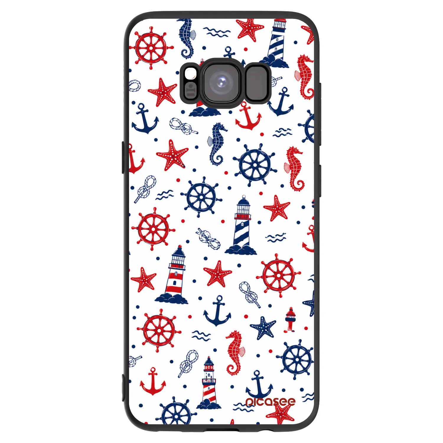 Picasee husă neagră din silicon pentru Samsung Galaxy S8 G950F - Sailor Vibes