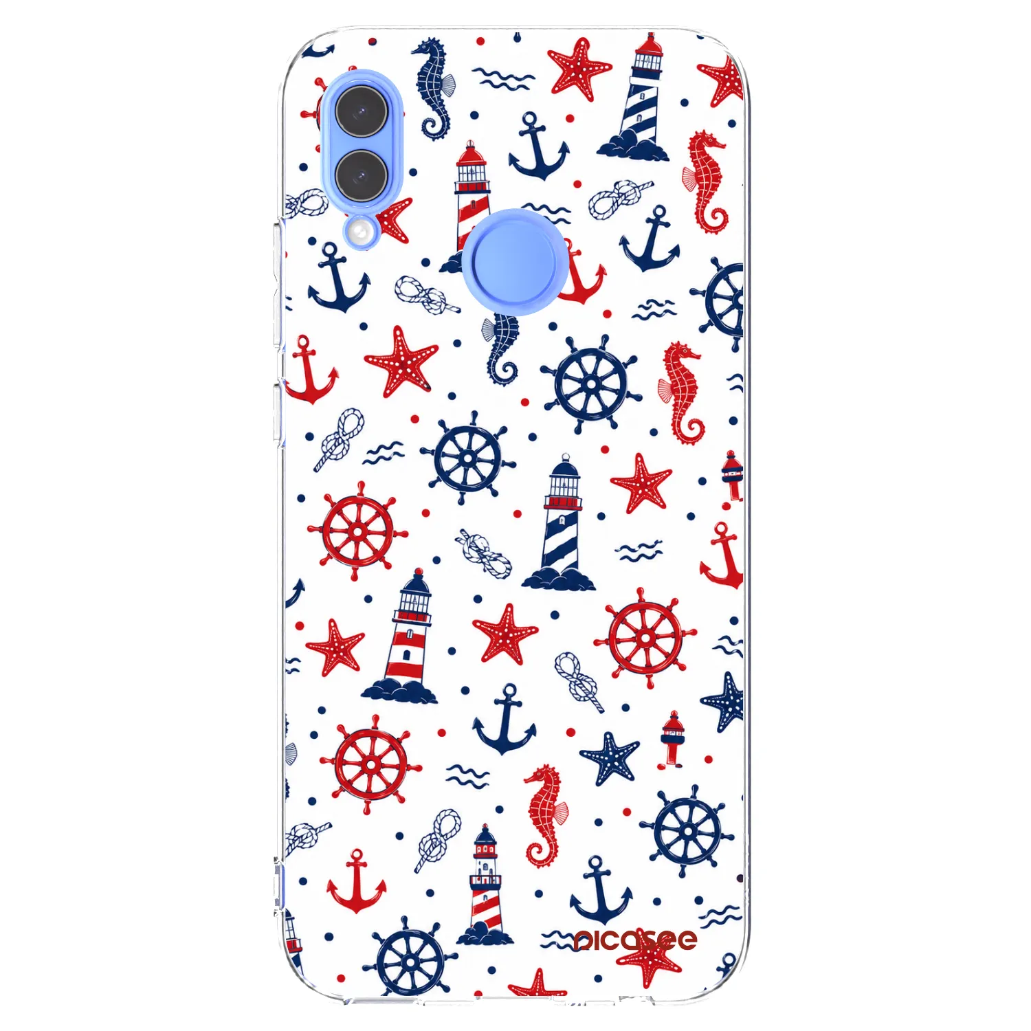 Picasee husă transparentă din silicon pentru Huawei P Smart 2019 - Sailor Vibes