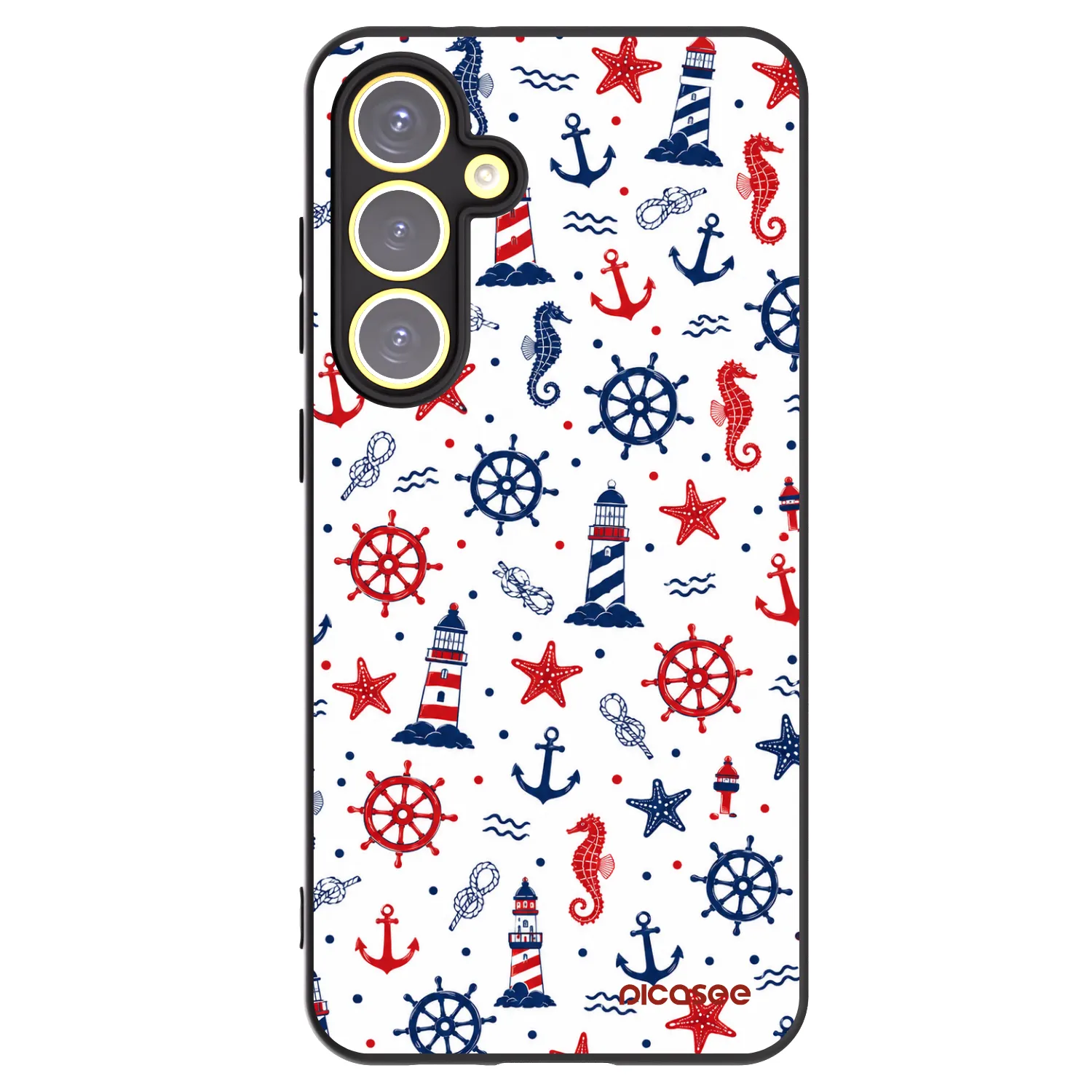 Picasee husă neagră din silicon pentru Samsung Galaxy S24 FE S721B - Sailor Vibes