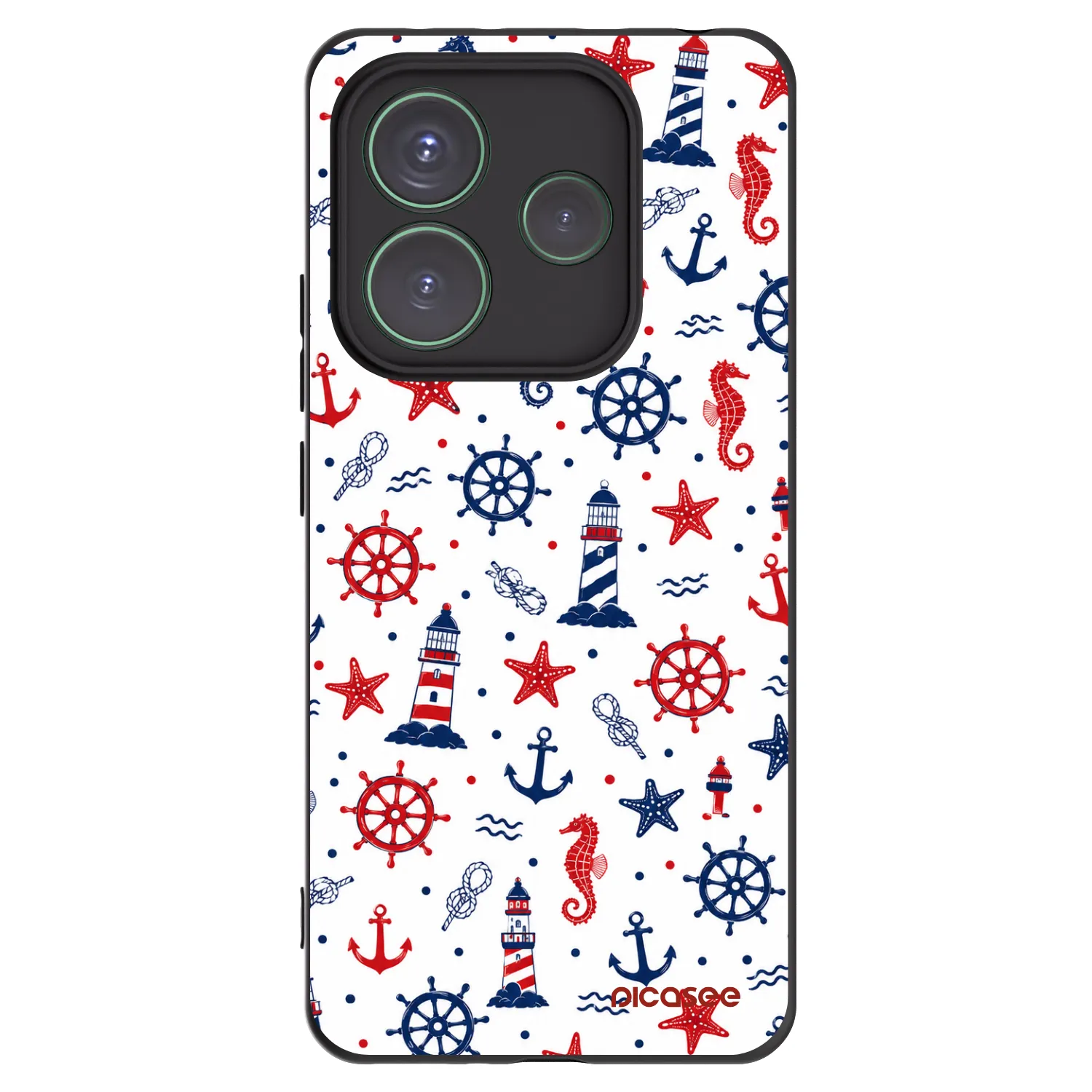 Picasee husă neagră din silicon pentru Xiaomi Redmi Note 14 5G - Sailor Vibes