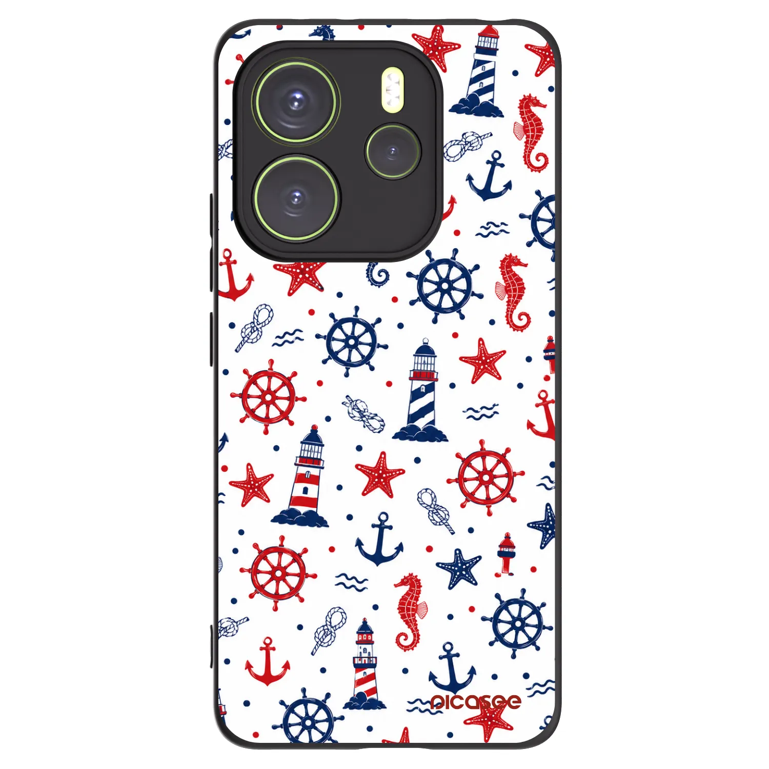 Picasee husă neagră din silicon pentru Xiaomi Redmi Note 14 4G - Sailor Vibes
