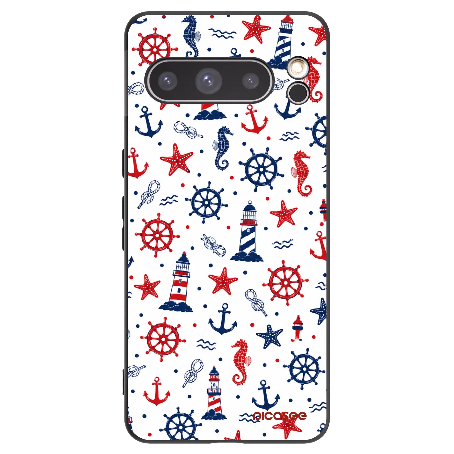 Picasee husă neagră din silicon pentru Google Pixel 8 Pro - Sailor Vibes