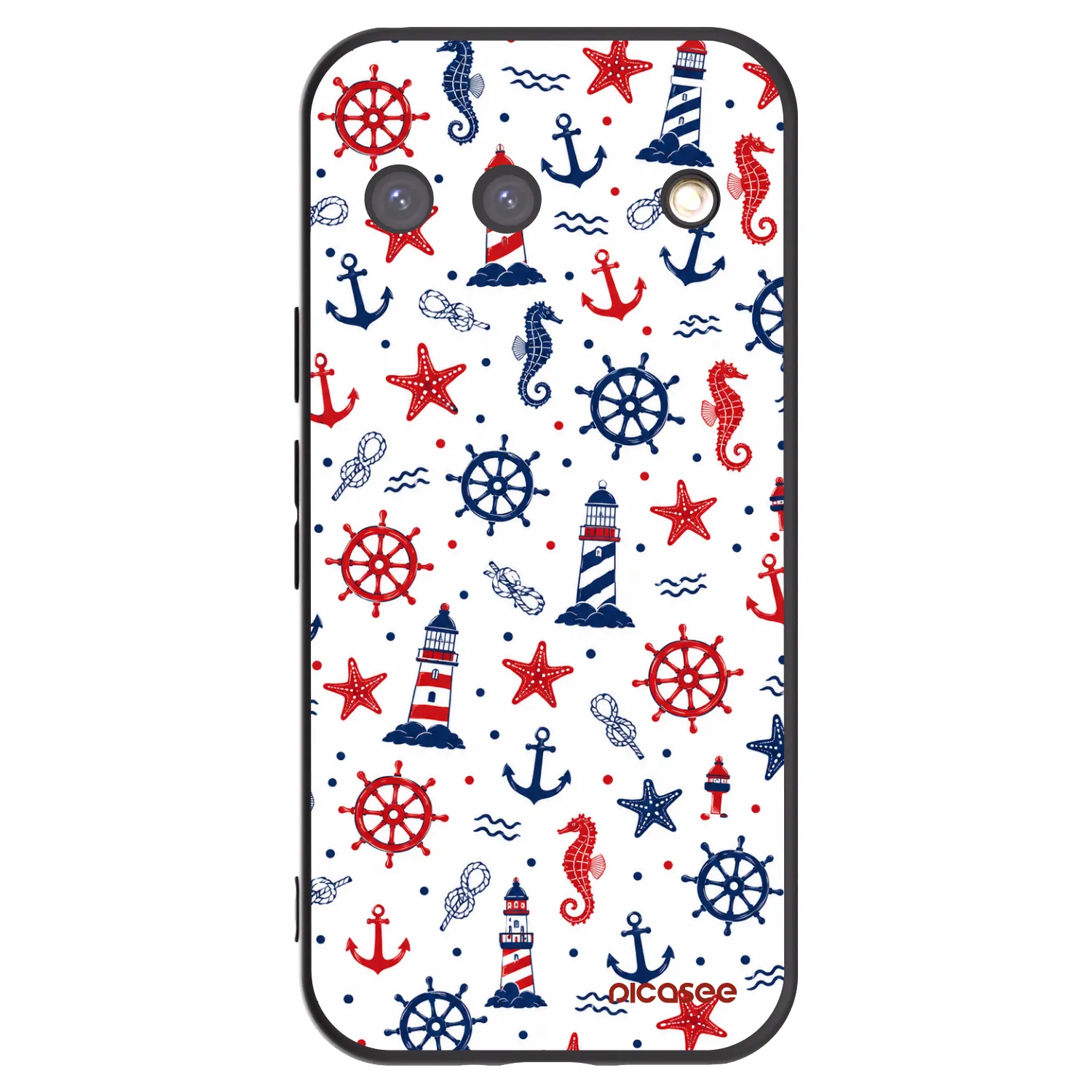 Picasee husă neagră din silicon pentru Google Pixel 9 - Sailor Vibes