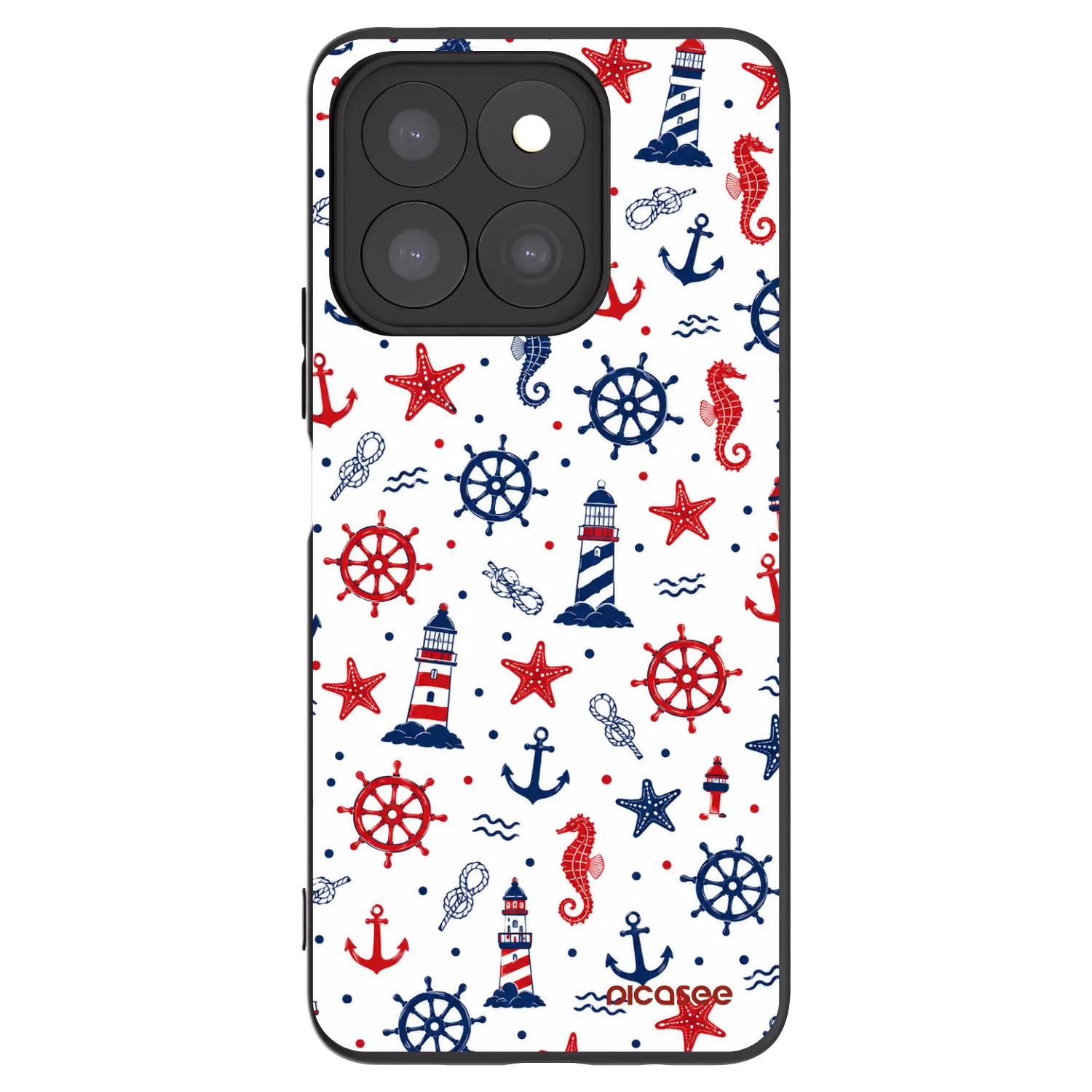 Picasee husă neagră din silicon pentru Honor X8c - Sailor Vibes